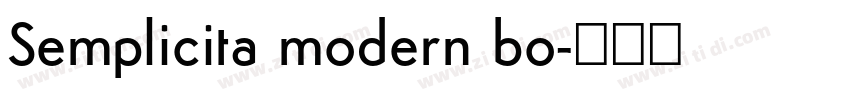 Semplicita modern bo字体转换 Semplicita modern bo字体转换